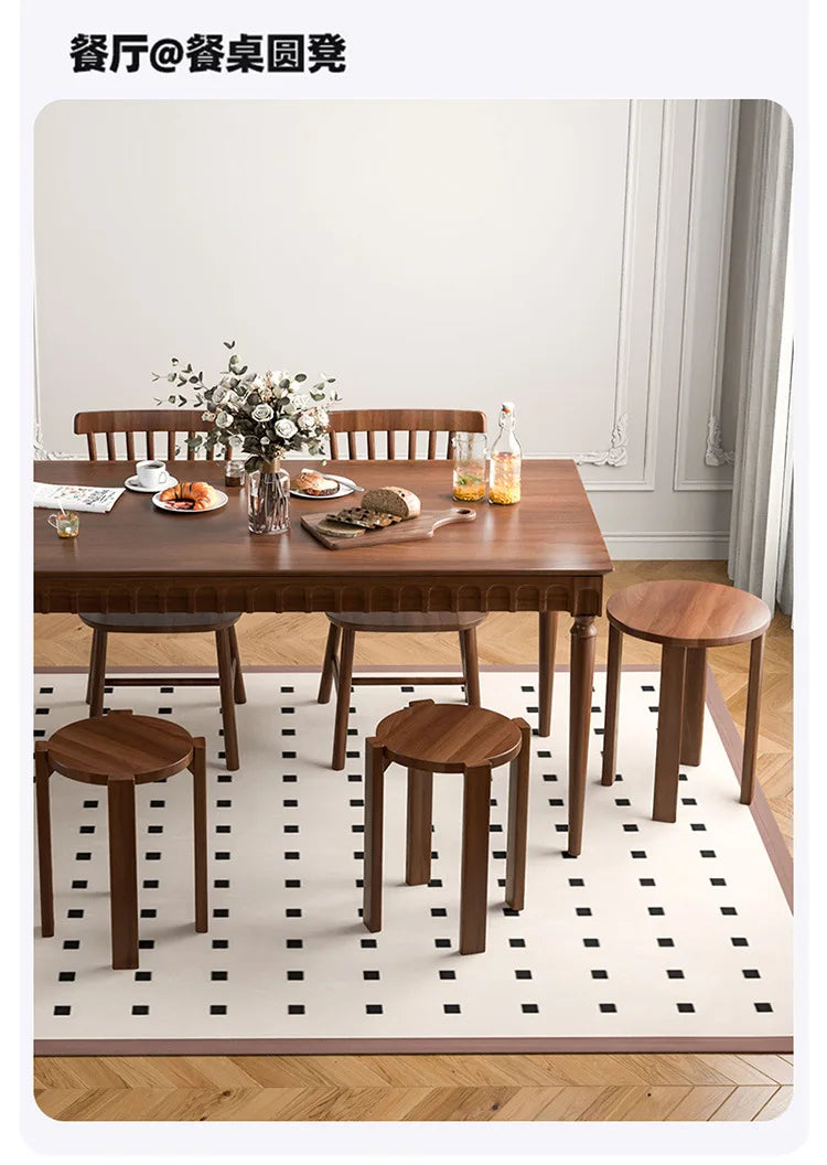 モダン木製スタッキングスツール