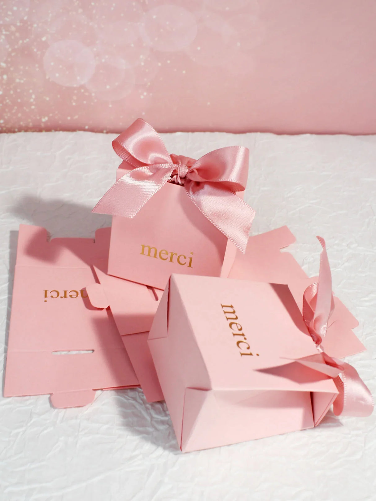 |イベント・ノベルティ用品 | リボン付き小型ギフトバッグ | 7×7×5c