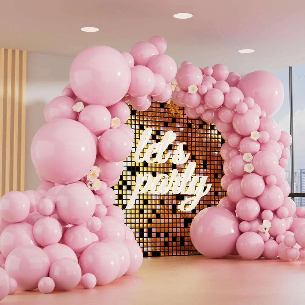 150個入り多サイズ黒バルーンセット