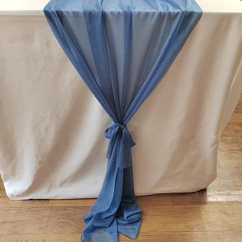 インテリア・パーティ装飾 | シフォンテーブルランナー |1.8/3/6/10m