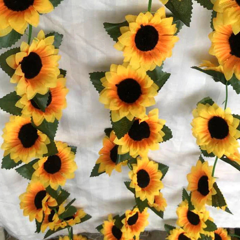 2.3M 人工ひまわりのアーティフィシャルフラワー 人工つる