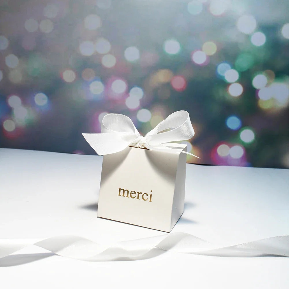 |イベント・ノベルティ用品 | リボン付き小型ギフトバッグ | 7×7×5c