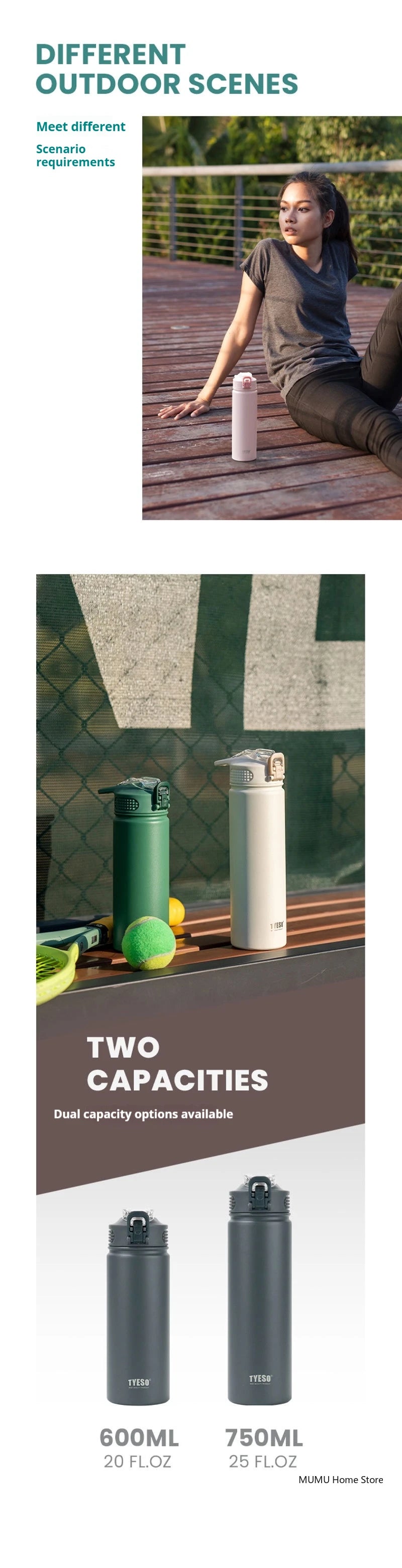 |イベント・ノベルティ用品 | ストロー付ステンレス魔法瓶 | 600/750ml