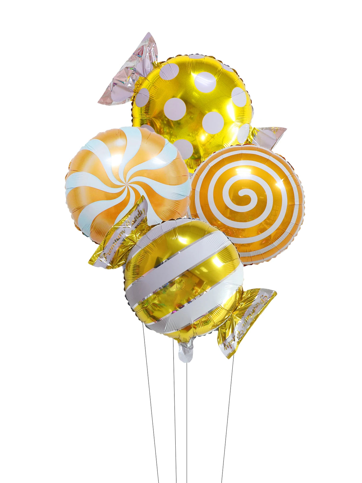 イベント・クリスマス装飾|スイートデザートキャンディホイルバルーン4個セット