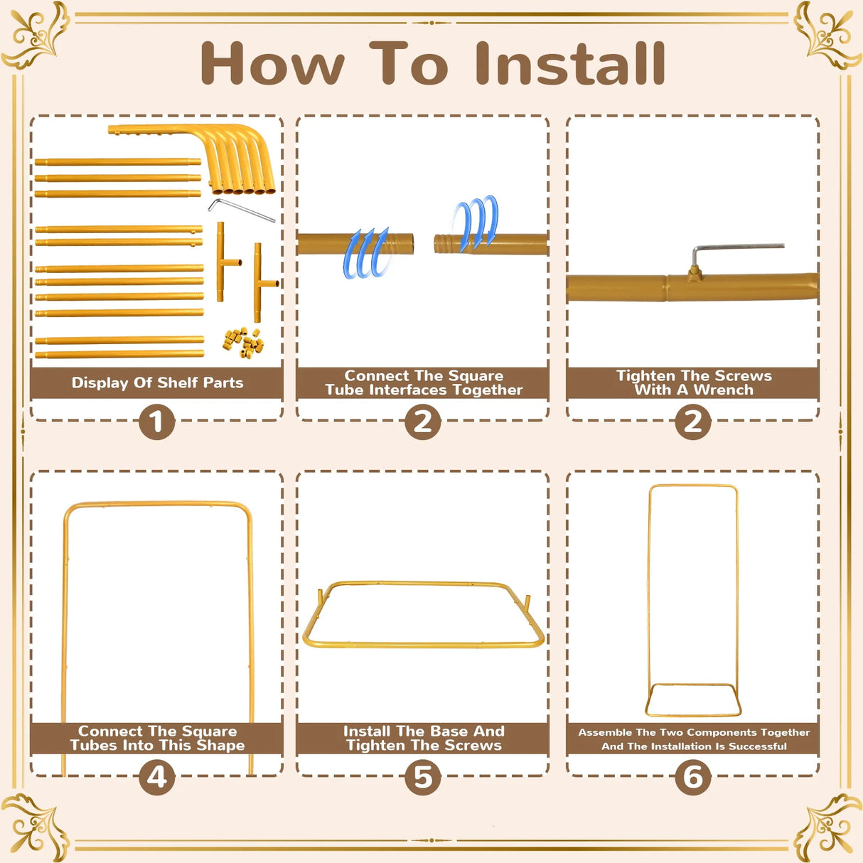 金属製フォトブース ゴールドアーチスタンド