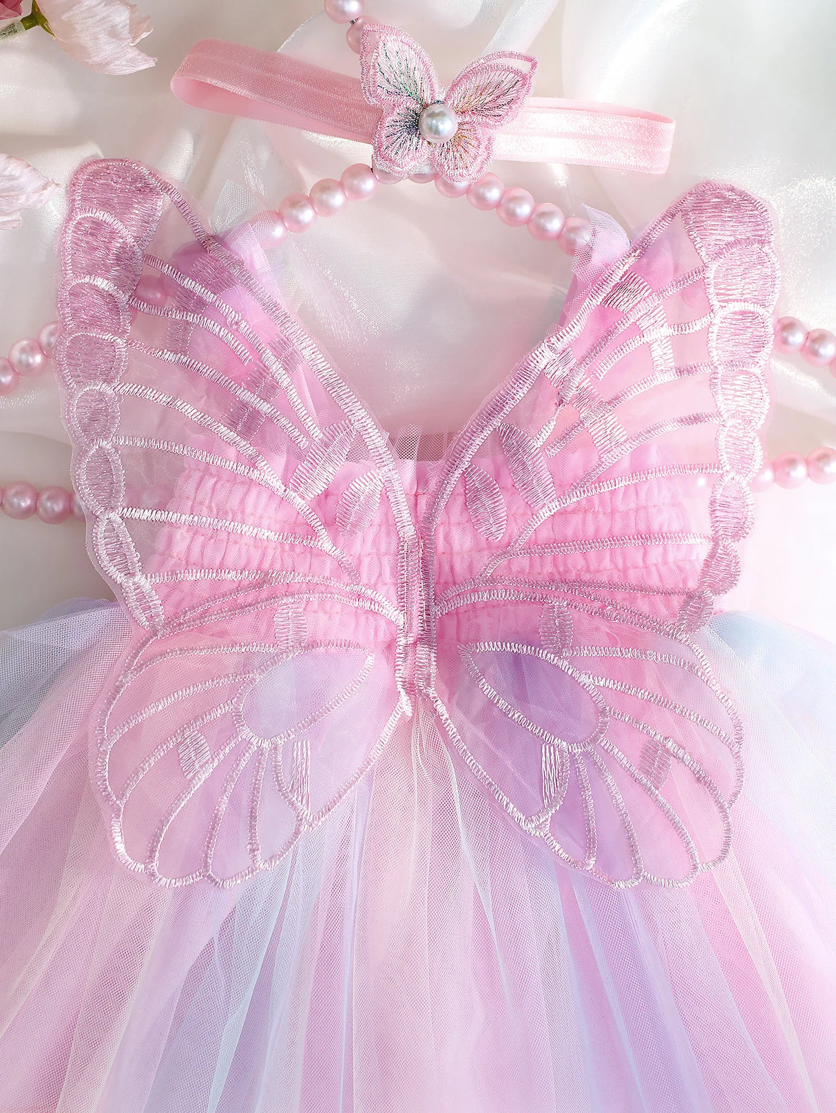 イベント・ハロウィングッズ|新生児用のイベントにぴったり!天使風ドレスセット