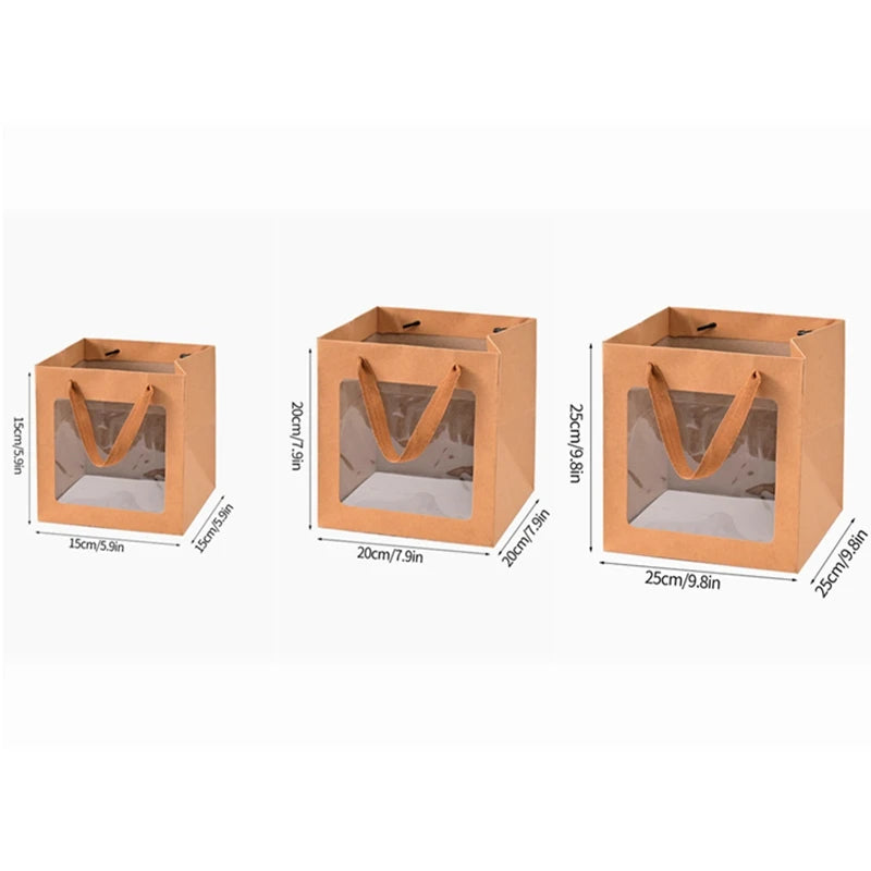 |ノベルティ用品 | 透明窓付きギフトバッグ | S/ M/ L