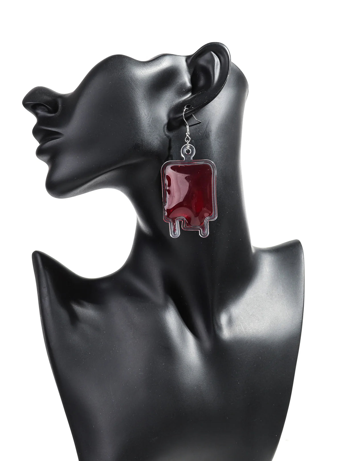 イベント・ハロウィングッズ|仮装用アクセサリー 血液バッグ型ピアス