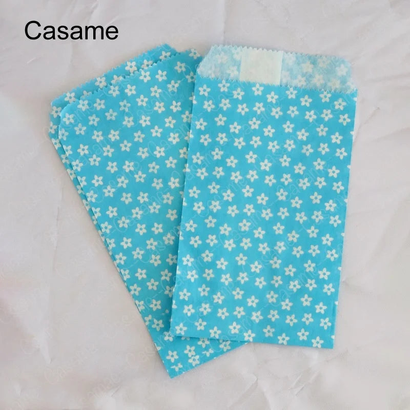 |ノベルティ用品 | 小花柄紙袋 50枚セット | 8x15c