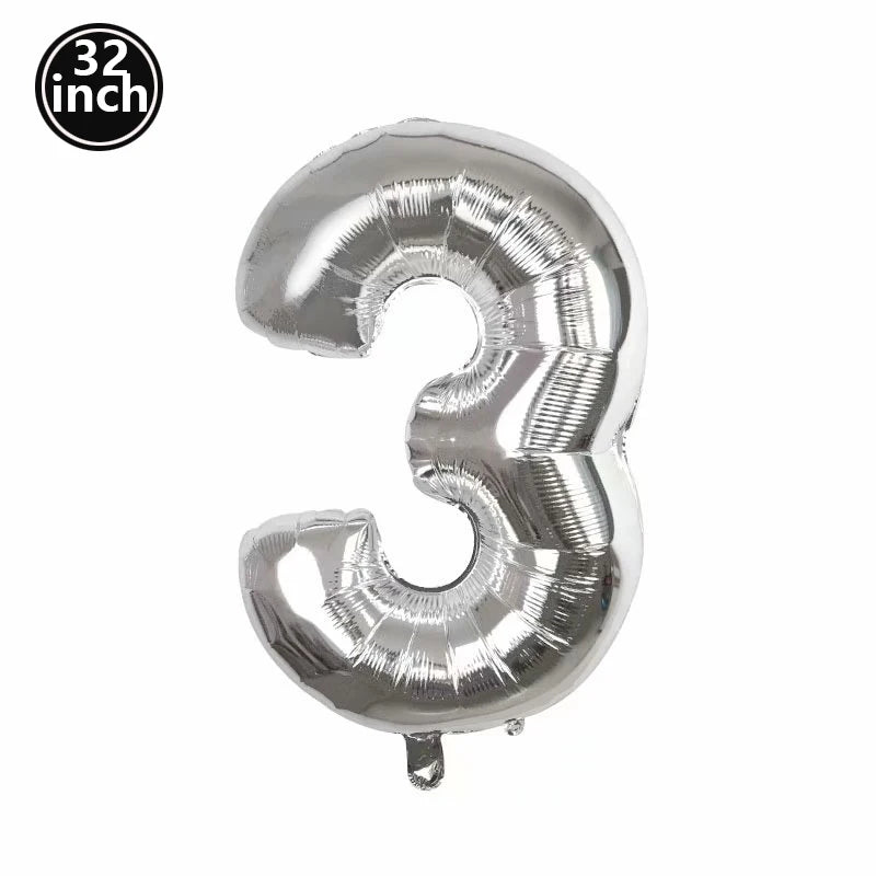 イベント・バルーン装飾 | マルチカラー数字バルーン