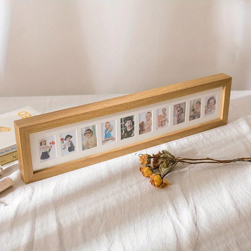 成長記録用木製多孔質フォトフレーム