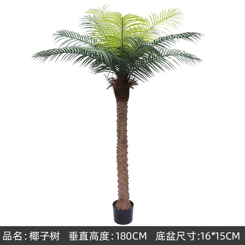 大型人工ココナッツツリーフェイクヤシ(屋外・屋内装飾用)ハワイアンシミュレーションプラント