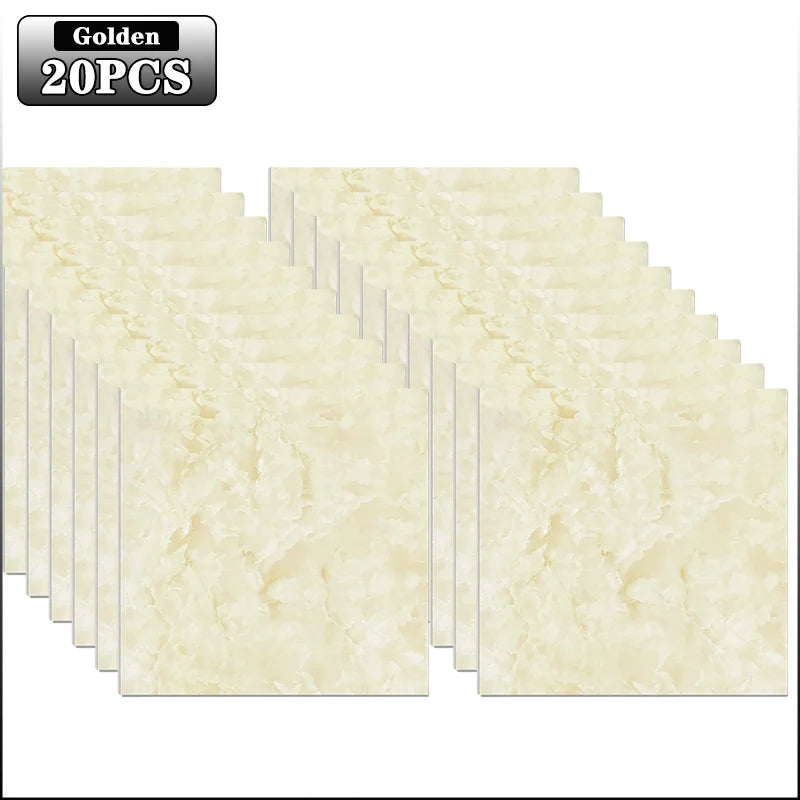 DIY用 マーブル柄タイル風 ステッカー 10枚/20枚/40枚 選べる数量