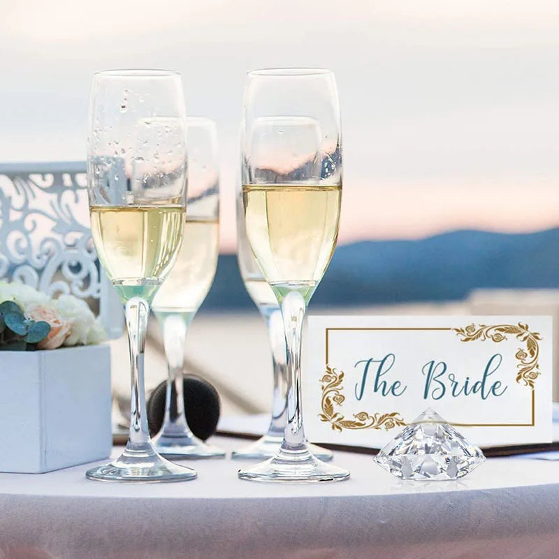 イベント・結婚式装飾|アクリル製ダイヤモンドカードホルダー5/10個