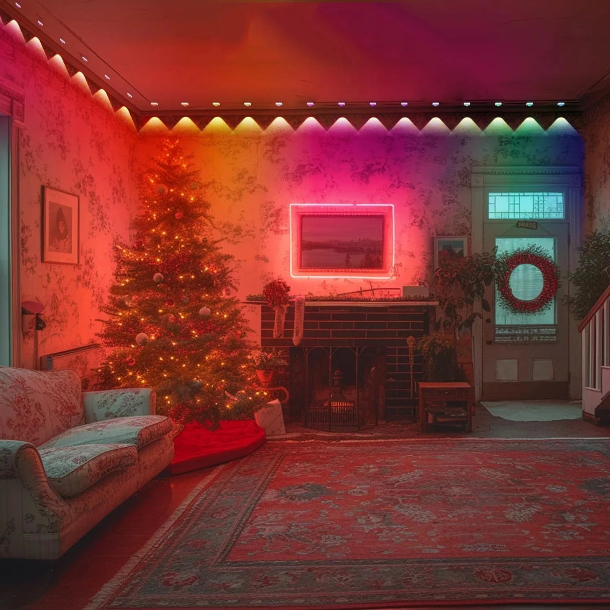 ドレープライト|イベント・クリスマス装飾|防水多色LEDストリングライト(15~45M)