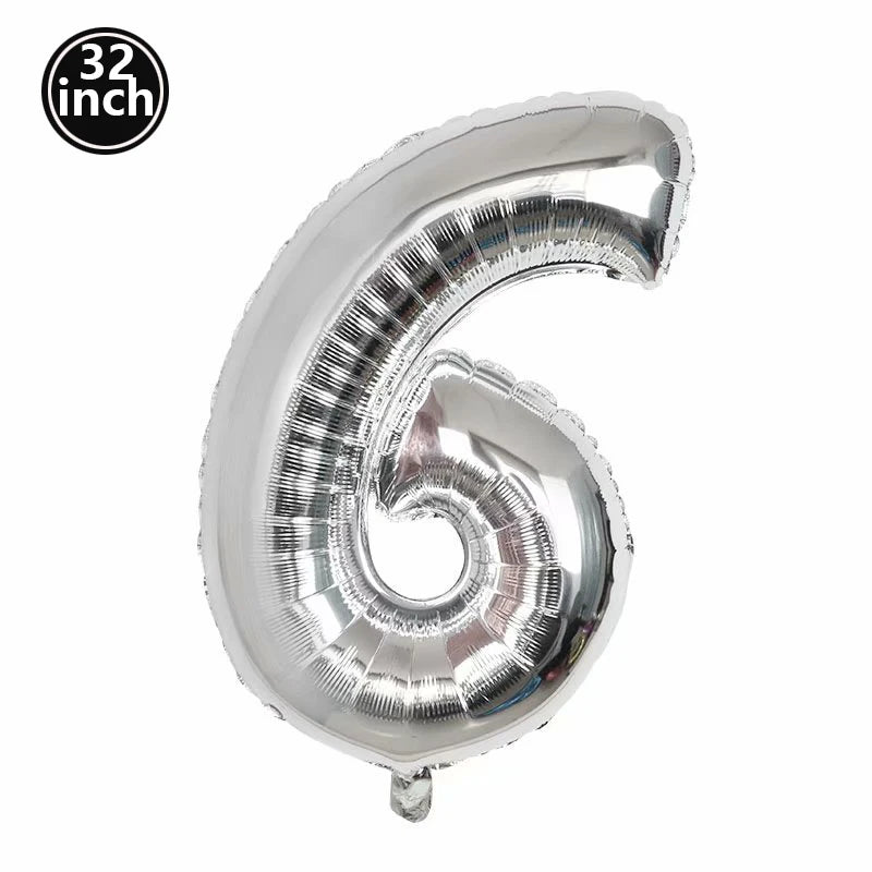 イベント・バルーン装飾 | マルチカラー数字バルーン