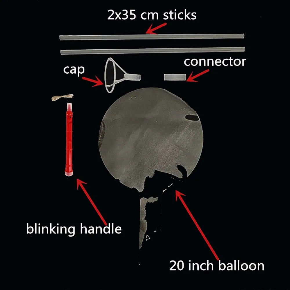 イベント・バルーン装飾 | 多色LED光るクリアバルーン |  5/10/15/20個セット
