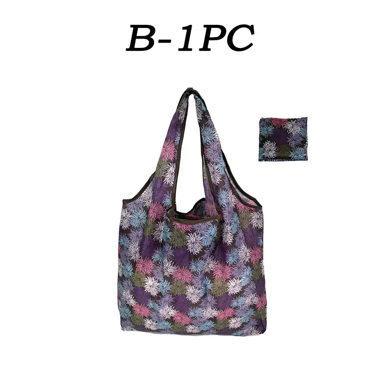 |ノベルティ用品 | 大容量・折りたたみ式プリントエコバッグ | 46×40c