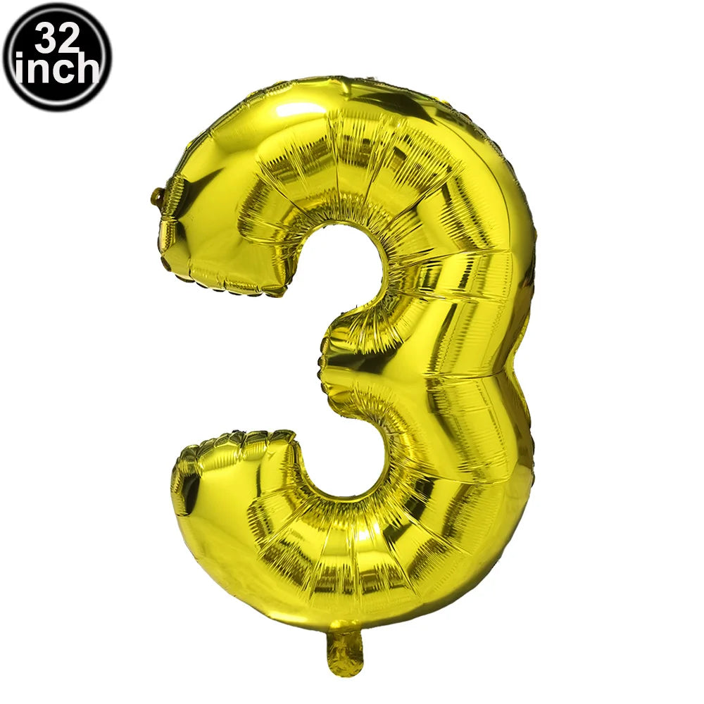 イベント・バルーン装飾 | マルチカラー数字バルーン