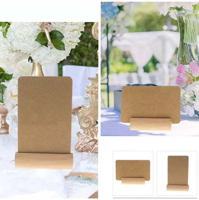 イベント・結婚式装飾|天然木製席札クリップ 写真ディスプレイ用