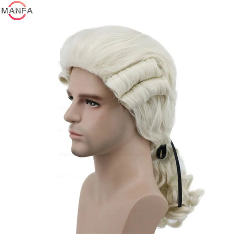 イベント・ハロウィングッズ |バロック裁判官コスプレ用 ウィッグセット