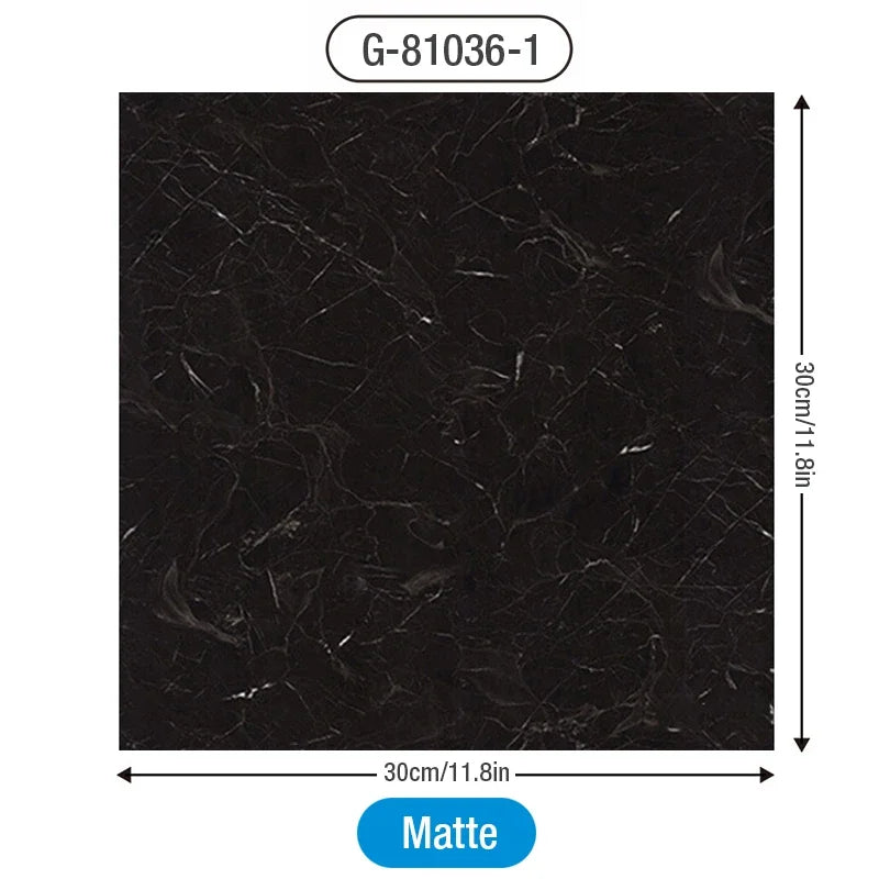 DIY用 マーブル柄タイル風 ステッカー 30cm X 30cm 12枚入