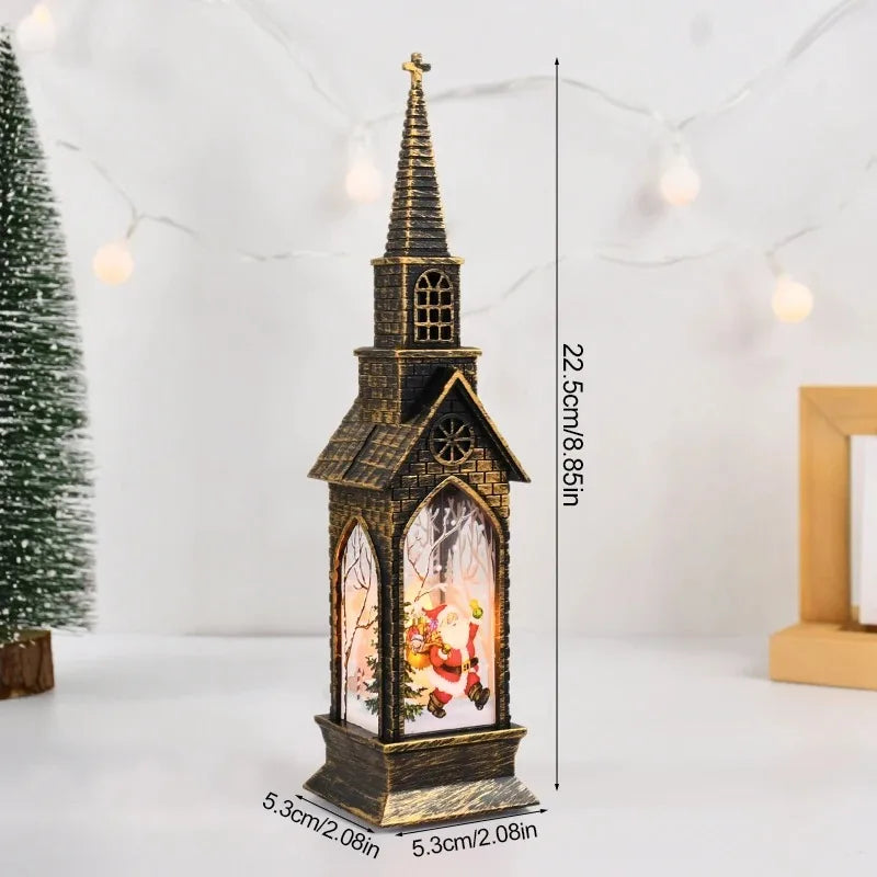 モチーフライト|イベント・クリスマス装飾|LEDナイトライト サンタ&スノーマン(高さ22.5cm)