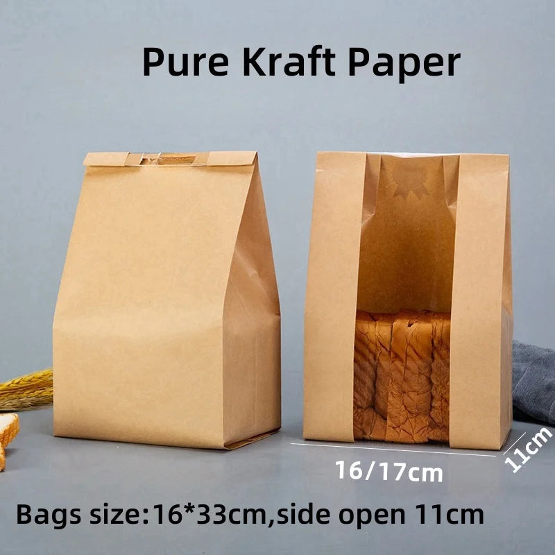 |ノベルティ用品 | 透明窓付きクラフトバッグ 50枚入