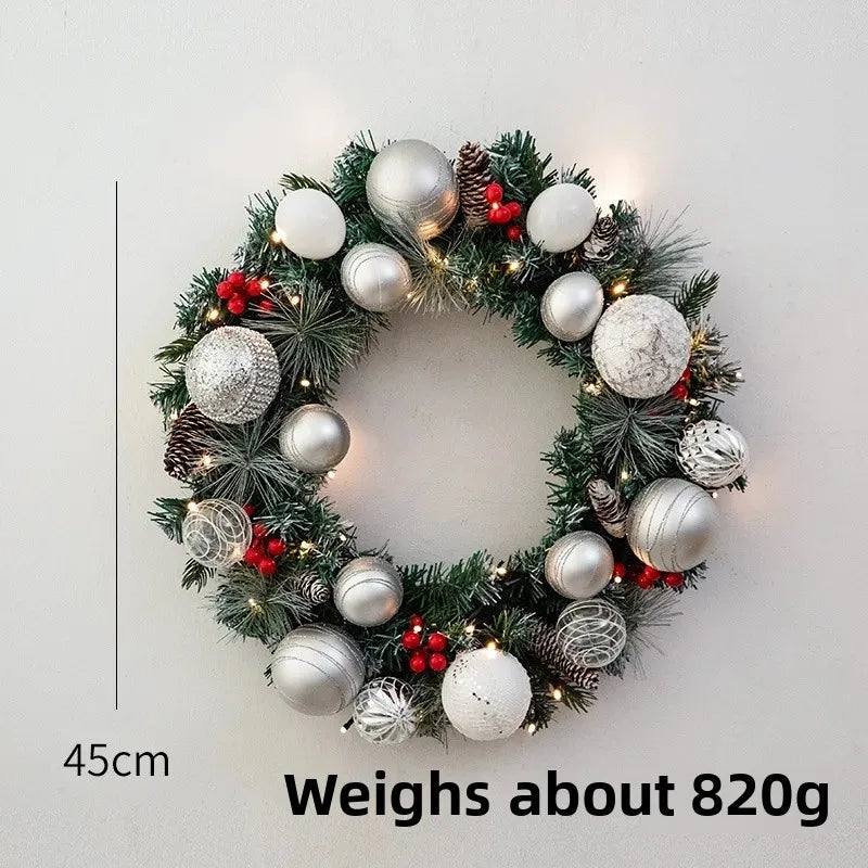 クリスマスリース|松ぼっくりデコレーションリース