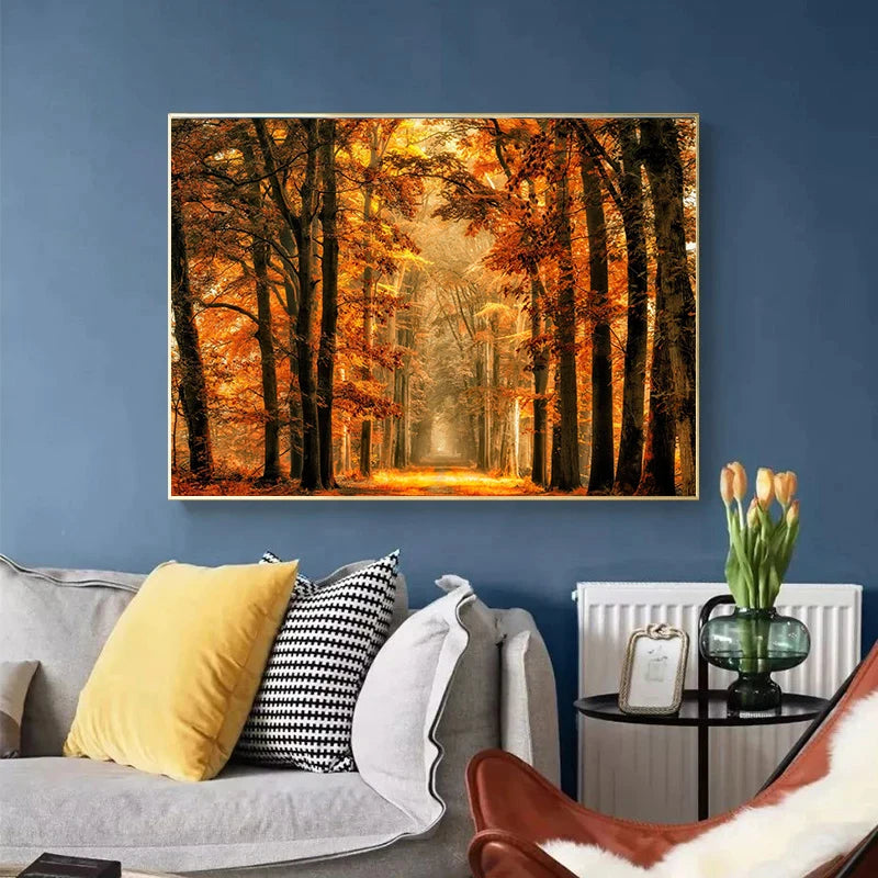 イベント・ハロウィングッズ|秋の風景キャンバスアート