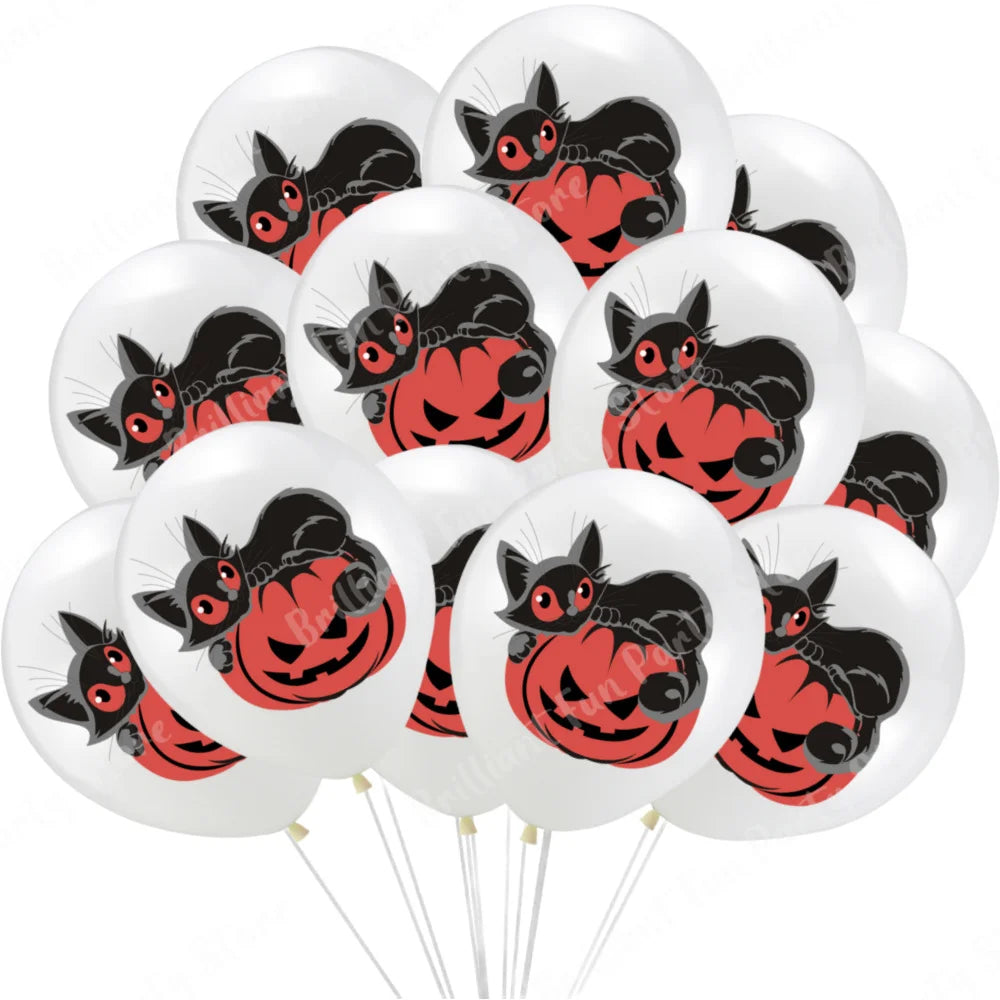 イベント・ハロウィン装飾|ハロウィン柄バルーンセット(12個)