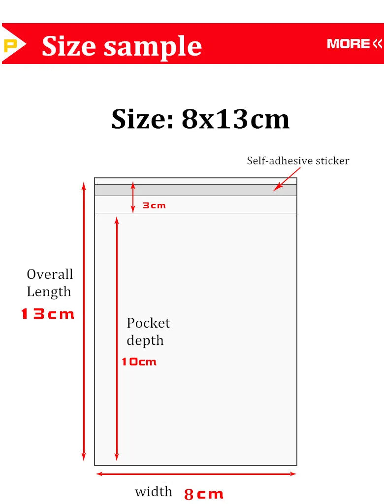 |イベント・ノベルティ用品 | 透明無地OPP袋各種 100枚セット