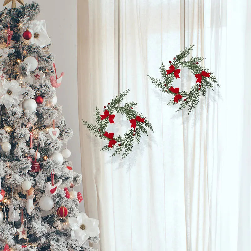 イベント・クリスマス装飾|クリスマスリース リボン付き