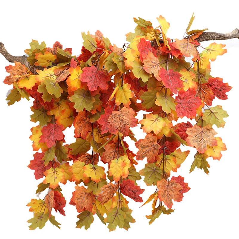 イベント・ハロウィングッズ|秋のデコレーション用メープルリーフガーランド