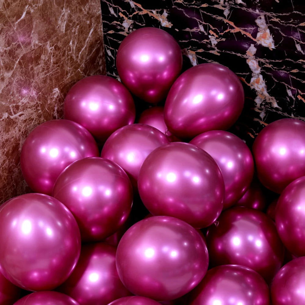 イベント・バルーン装飾|メタリックパールラテックスバルーンセット(10/20/30個)
