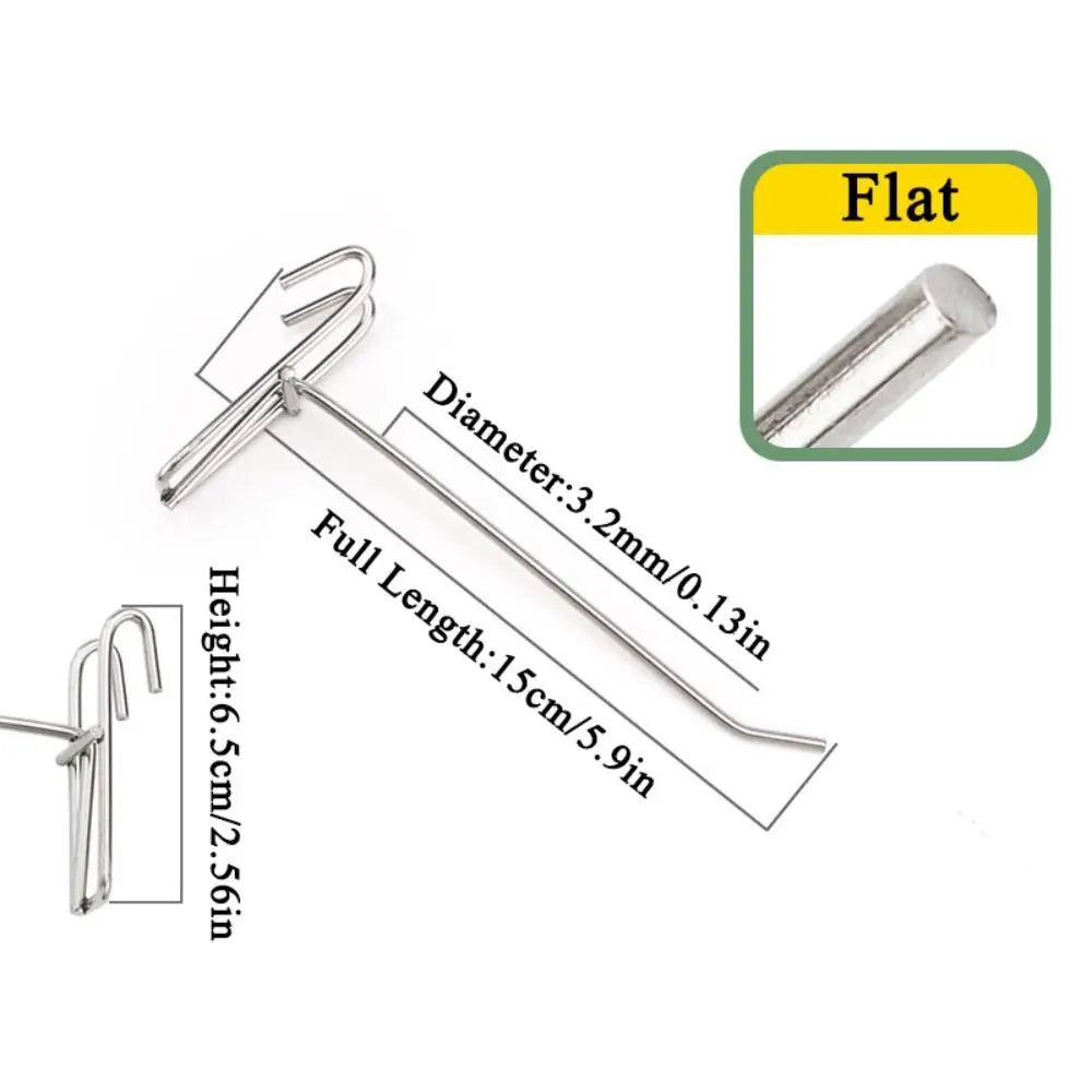 ステンレス製スクリーンフック 10〜25cm