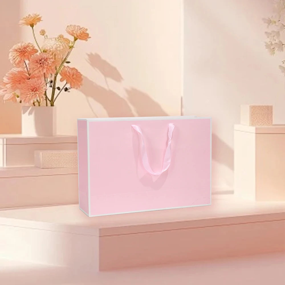 |ノベルティ用品 | リボンハンドル付きギフトバッグ | W27×H21×D8c