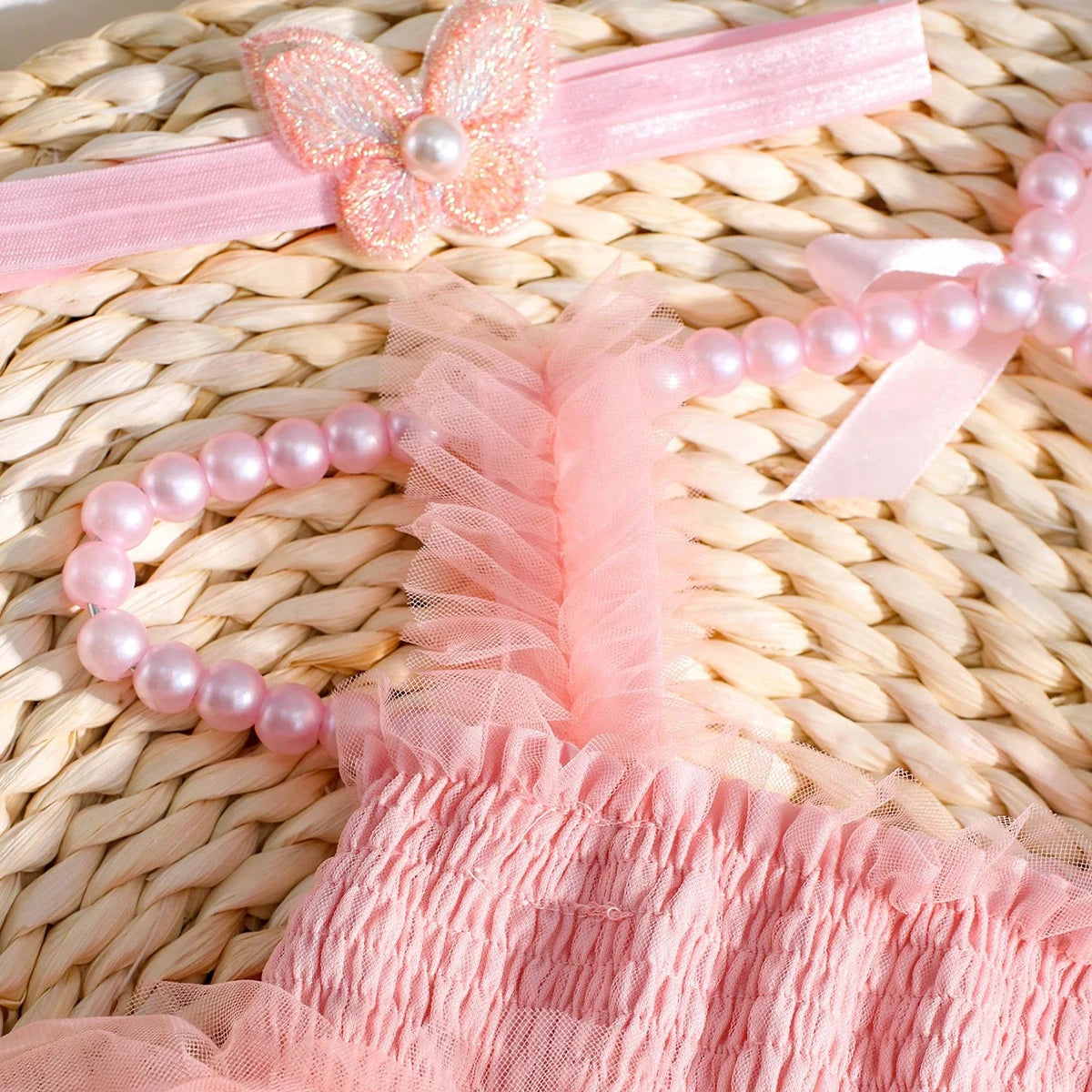 イベント・ハロウィングッズ|新生児用のイベントにぴったり!天使風ドレスセット