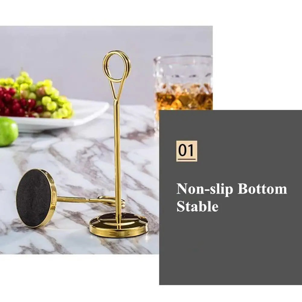 イベント・結婚式装飾|ステンレス製ラウンドフォトクリップホルダー