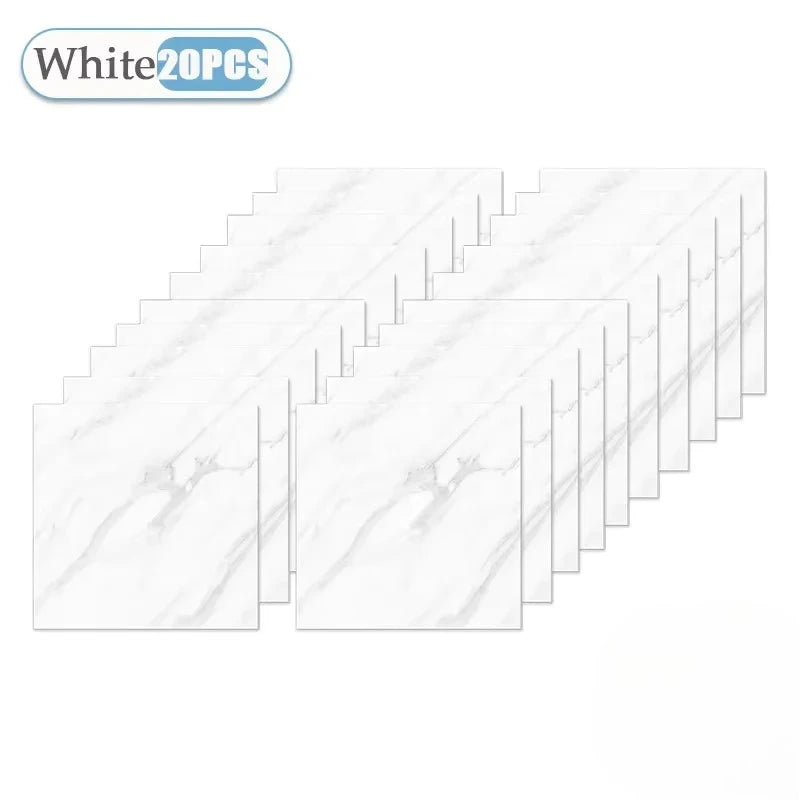 DIY用 マーブル柄タイル風 ステッカー 10枚入~50枚入 大容量