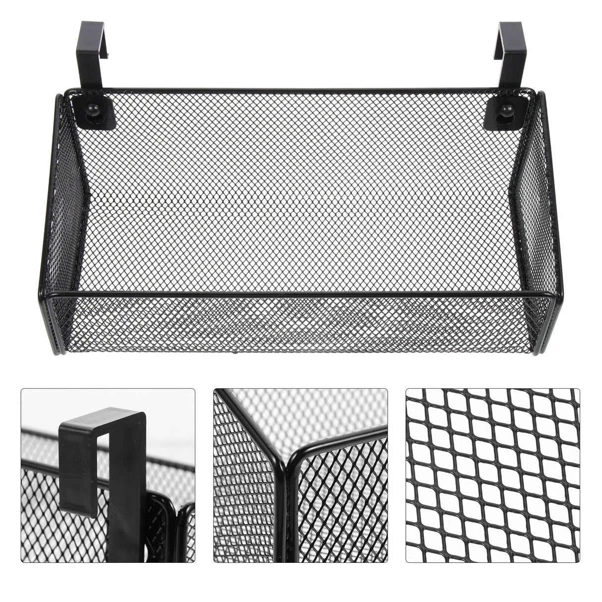 【ベッドサイド用】メタルメッシュ収納バスケット