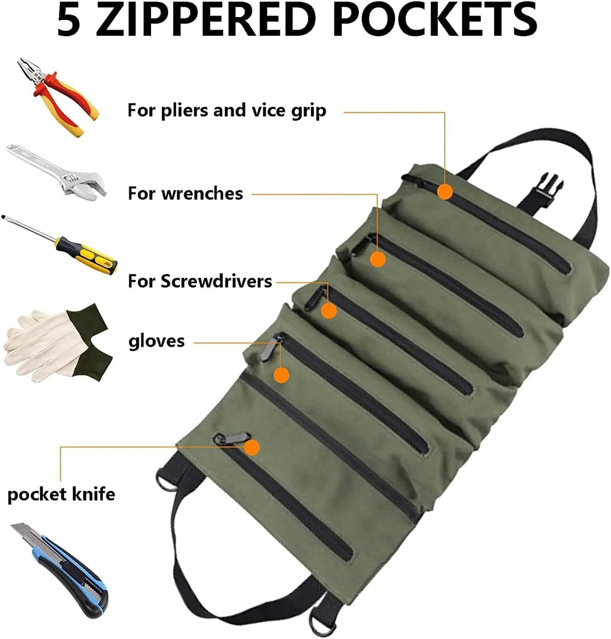 |ノベルティ用品 | 収納力抜群5ポケットツールバッグ