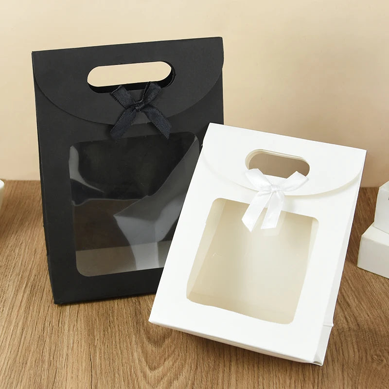 |ノベルティ用品 | 窓付きモノトーンギフトバッグ 5個セット