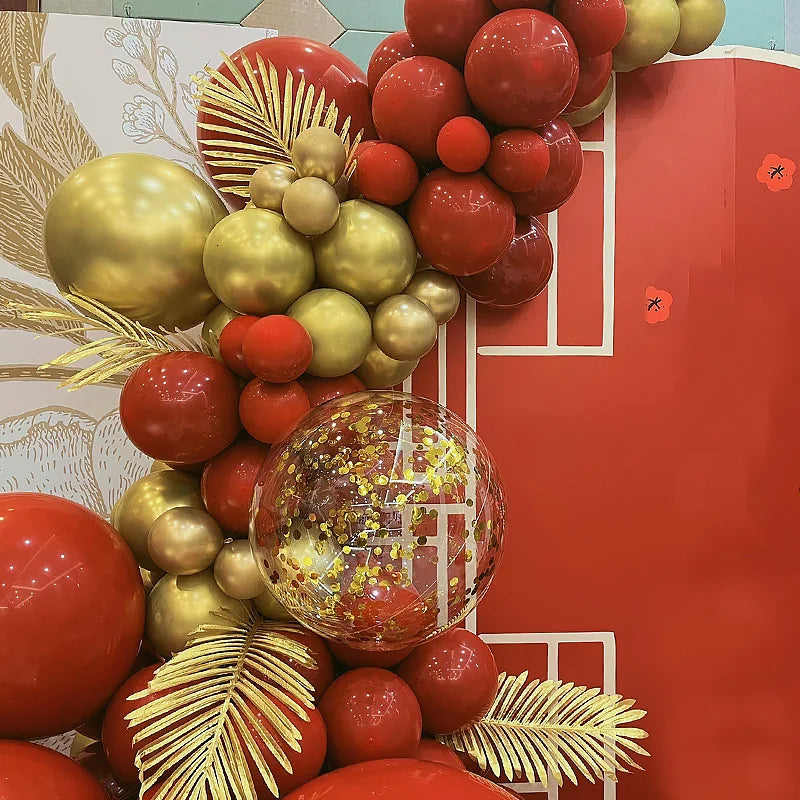 人工トロピカルヤシの葉・5個入り・ゴールドシルク・タートルリーフ