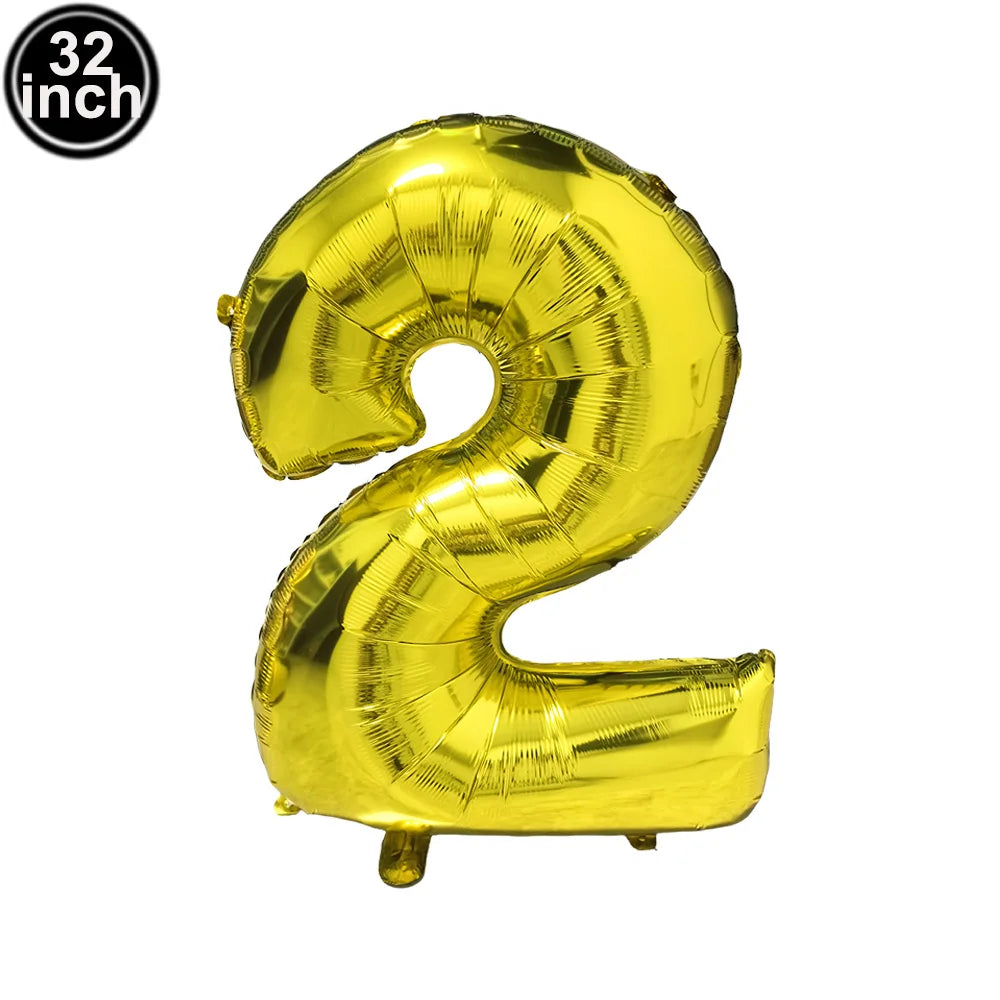 イベント・バルーン装飾 | マルチカラー数字バルーン