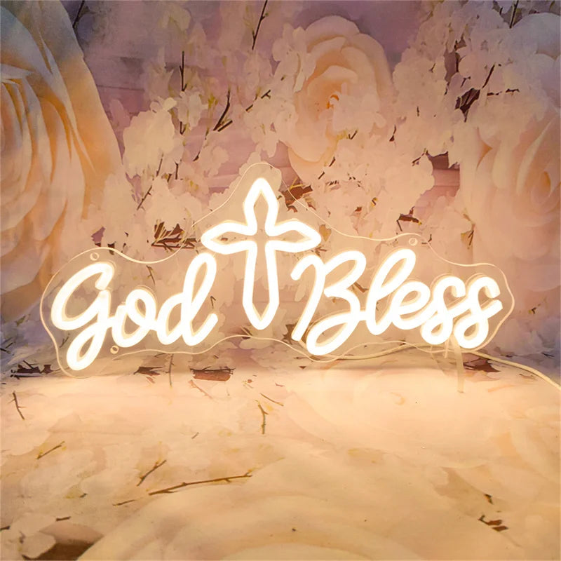 God Bless LEDネオンサイン(ネオン看板) USB電源