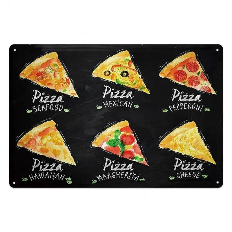 ファーストフードヴィンテージブリキ看板