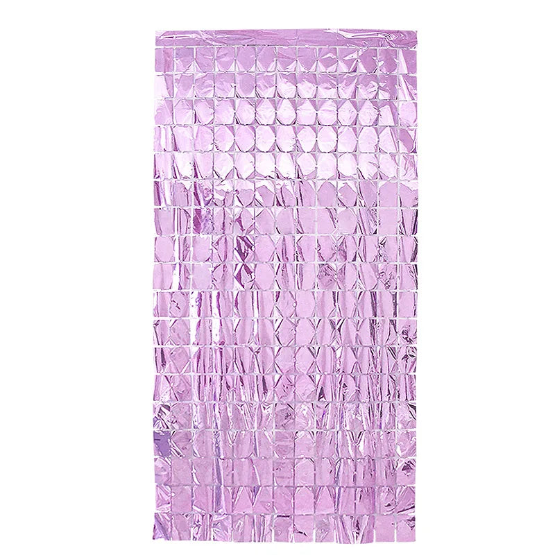 パーティー・インテリア装飾 キラキラ!ミラーボール風カーテン 単品 光反射