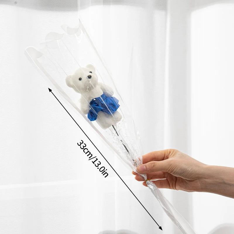 パーティー・インテリア装飾|キラキラ光るローズ・ブーケ用花材(長さ約27㎝)