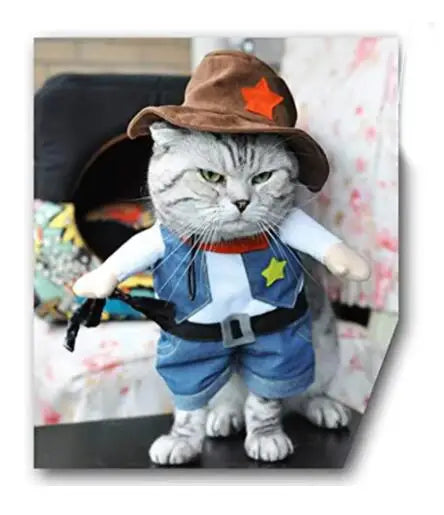 イベント・ハロウィングッズ|カウボーイ犬用コスチューム